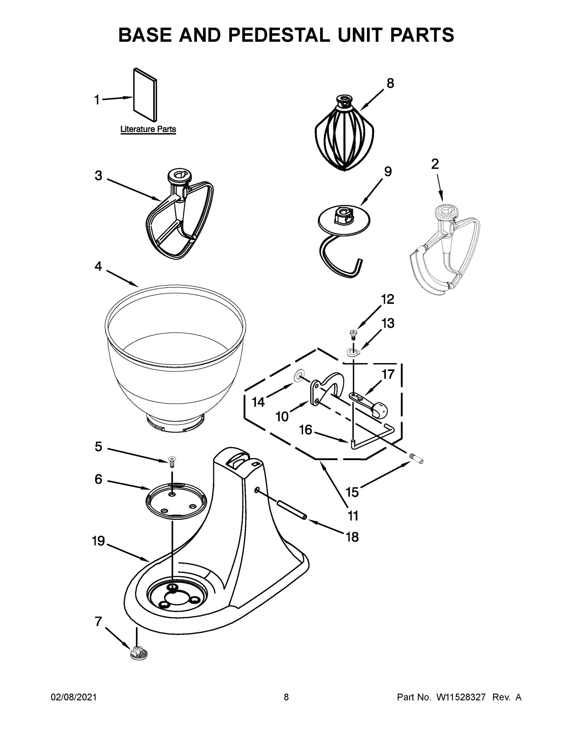 05 - BASE AND PEDESTAL UNIT PARTS