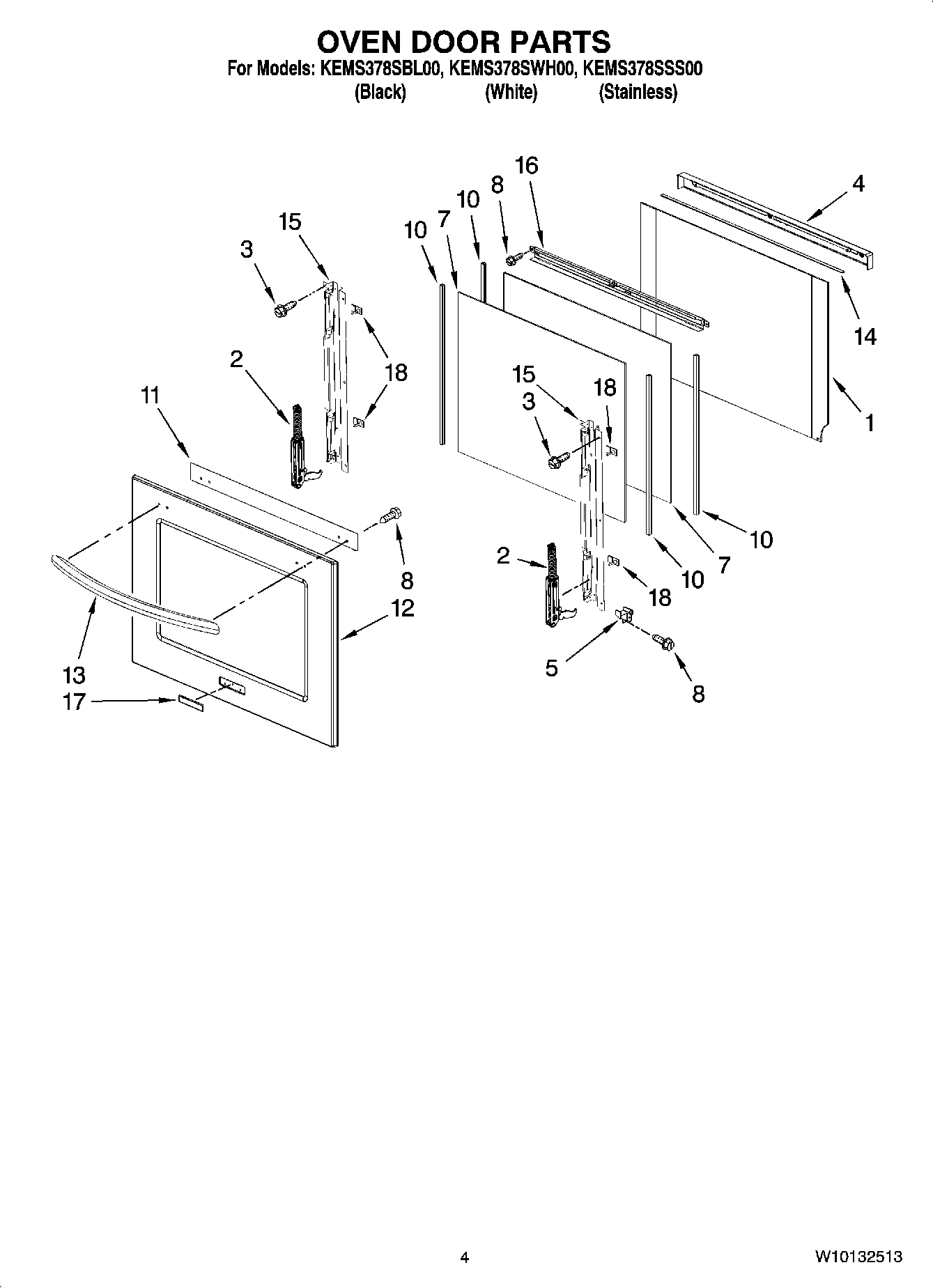 03 - OVEN DOOR PARTS
