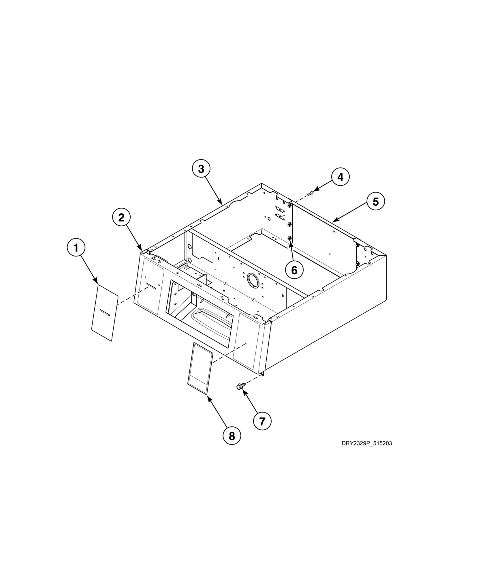 Control Cabinet Controls - 10 Degree Front Control Models (Drawing 2 of 2)