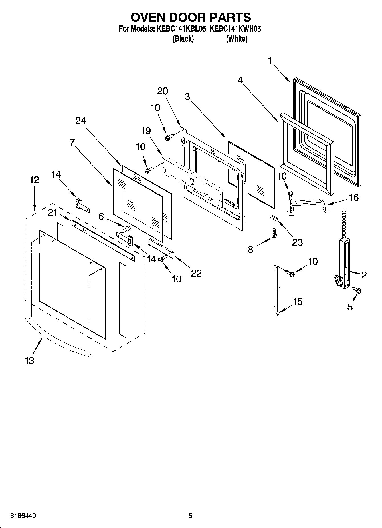 04 - OVEN DOOR PARTS