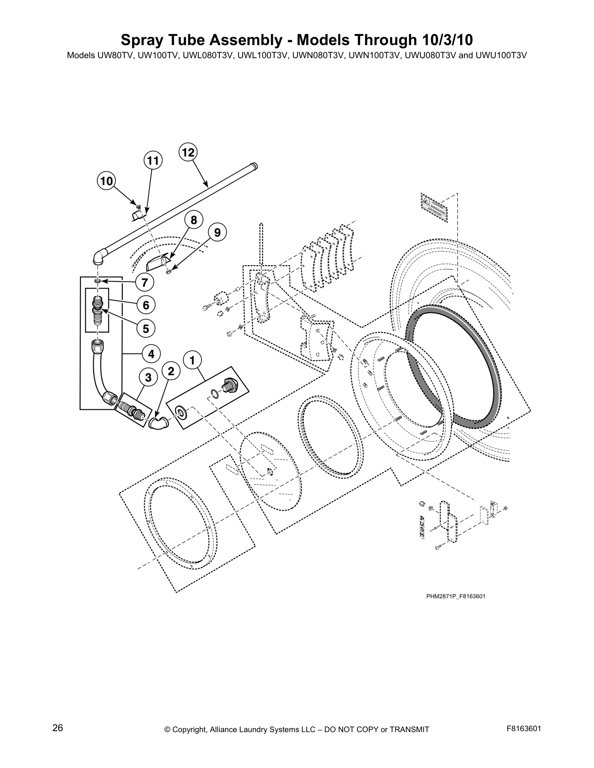 Spray Tube Assembly - Models Through 10/3/10