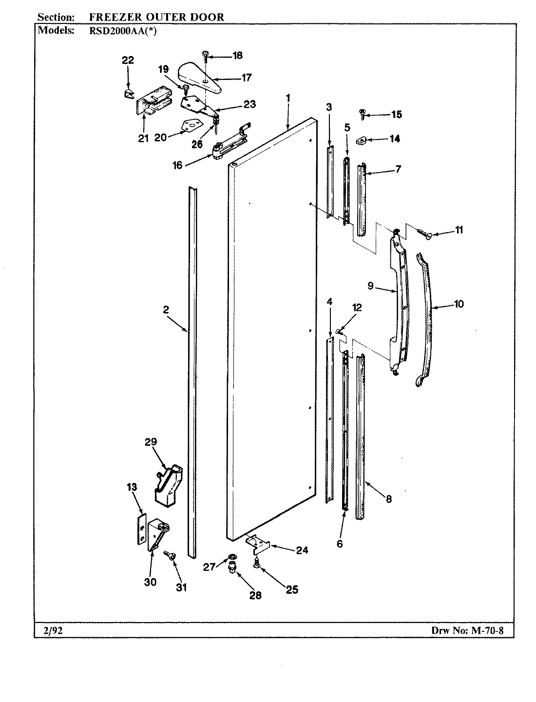 03 - FREEZER OUTER DOOR