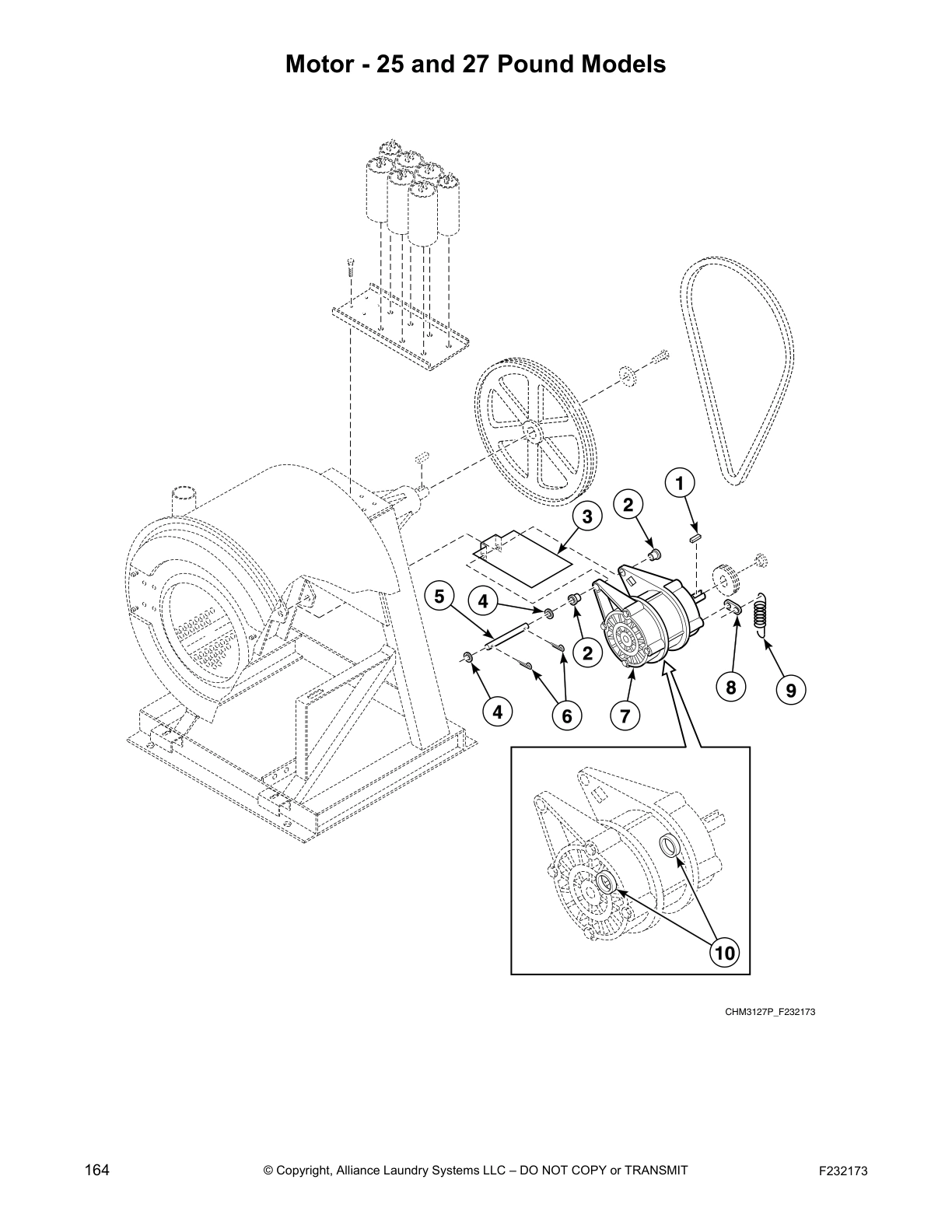 Motor - 25 and 27 Pound Models