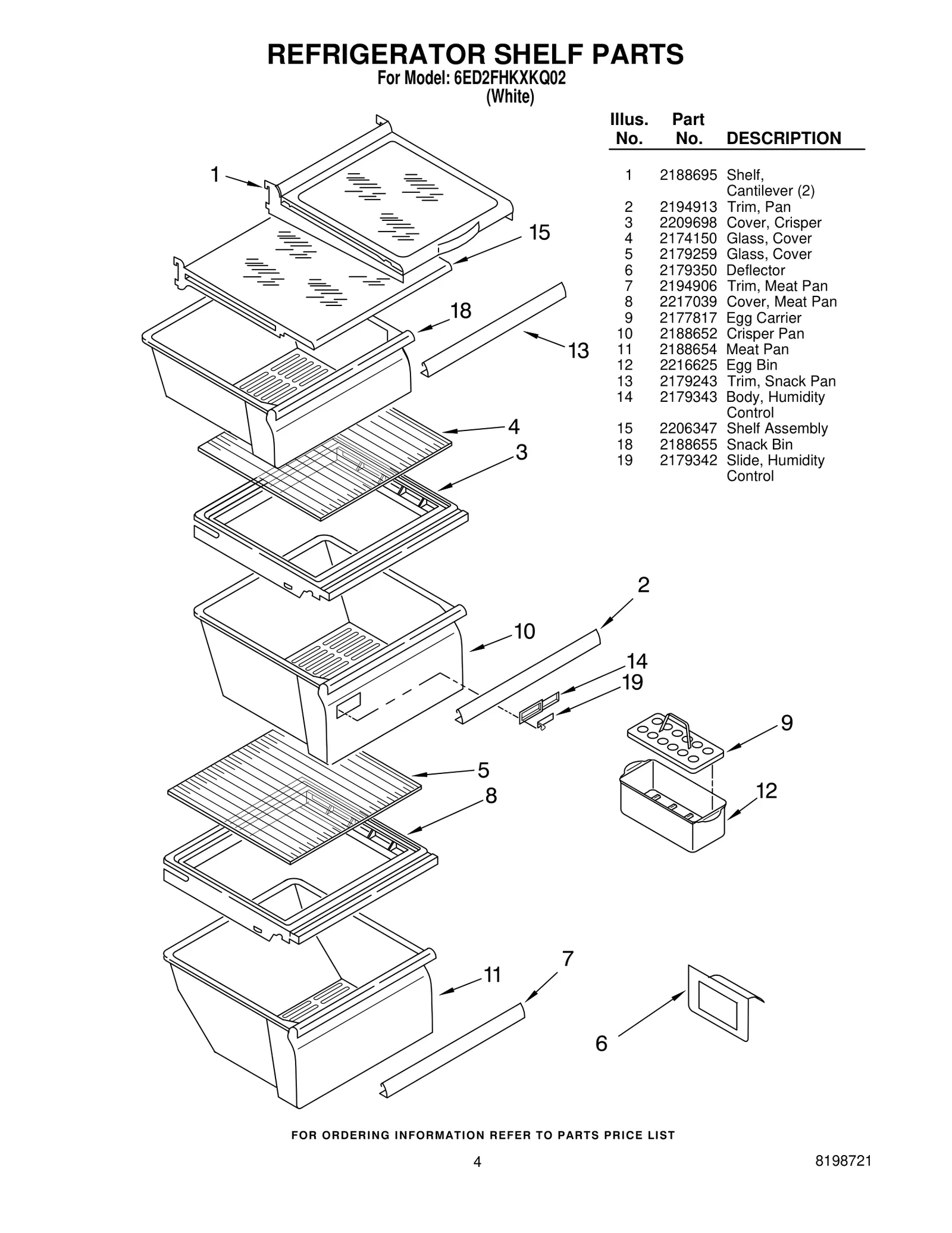 REFRIGERATOR SHELF PARTS