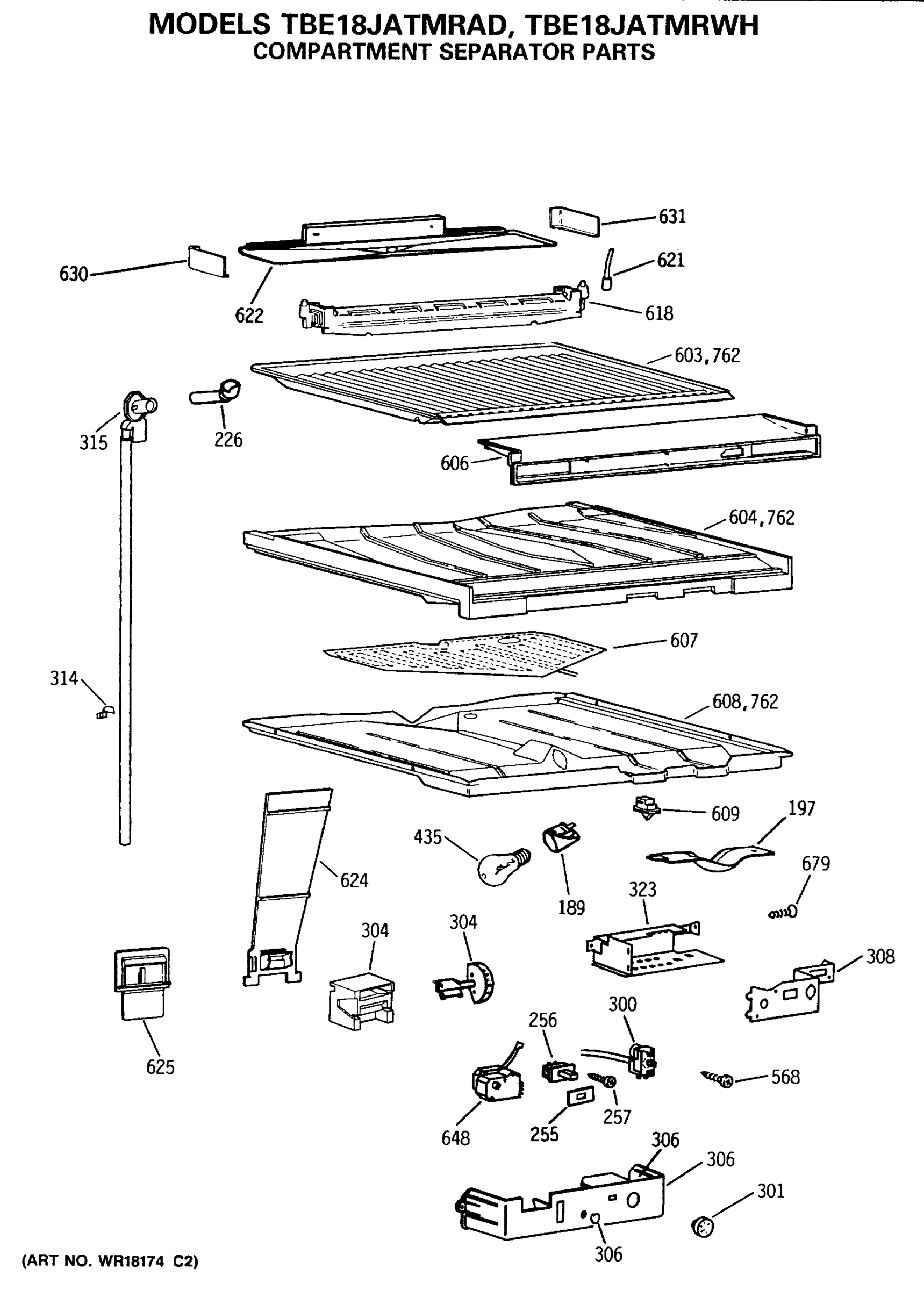 COMPARTMENT SEPARATOR PARTS