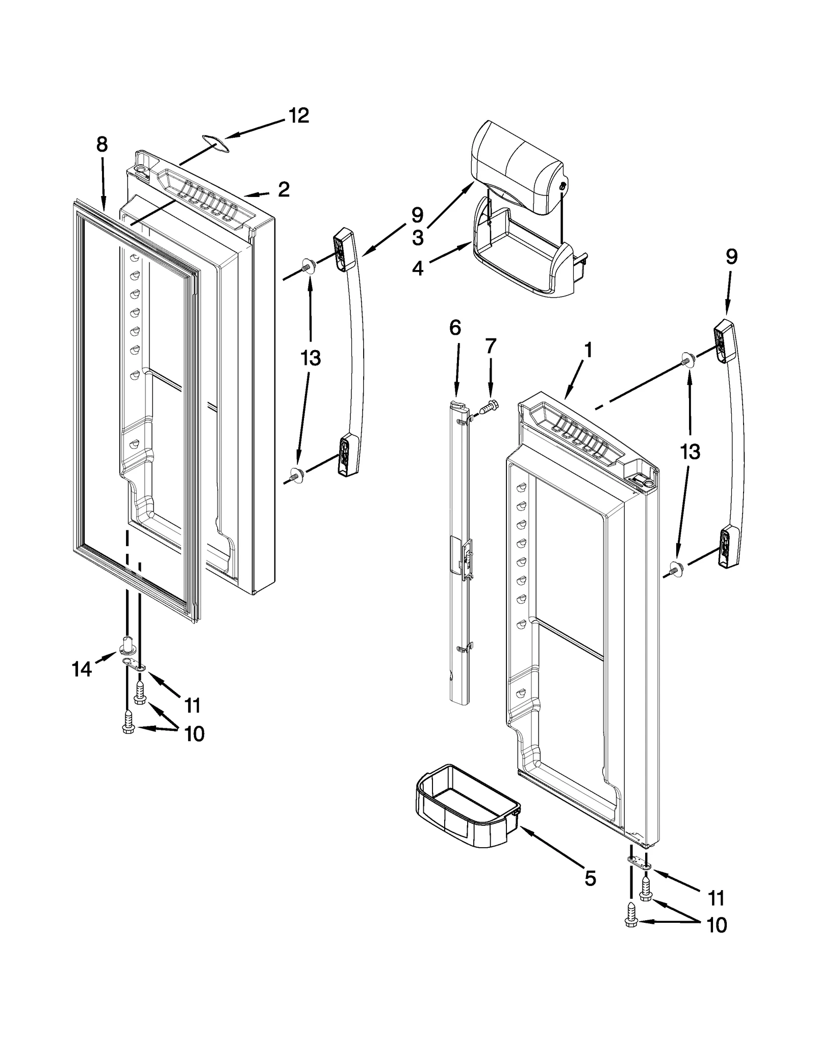 REFRIGERATOR DOOR PARTS