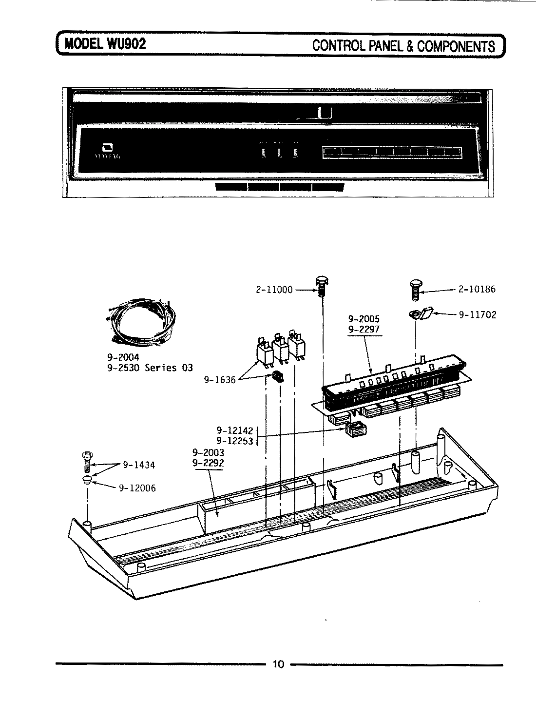 02 - CONTROL PANEL & COMPONENTS (WU902)