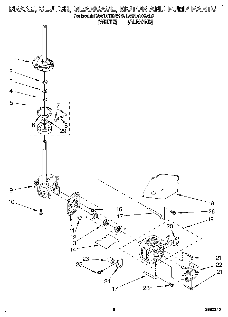 04 - BRAKE, CLUTCH, GEARCASE, MOTOR AND PUMP