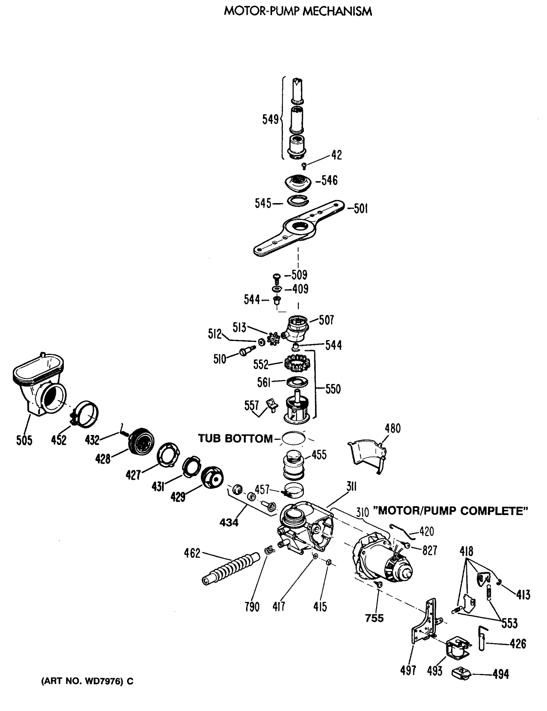 MOTOR-PUMP MECHANISM