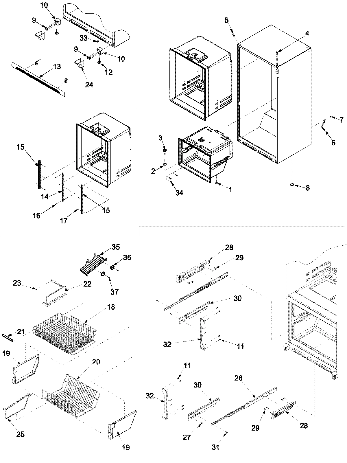 06 - INTERIOR CABINET & FREEZER SHELVING