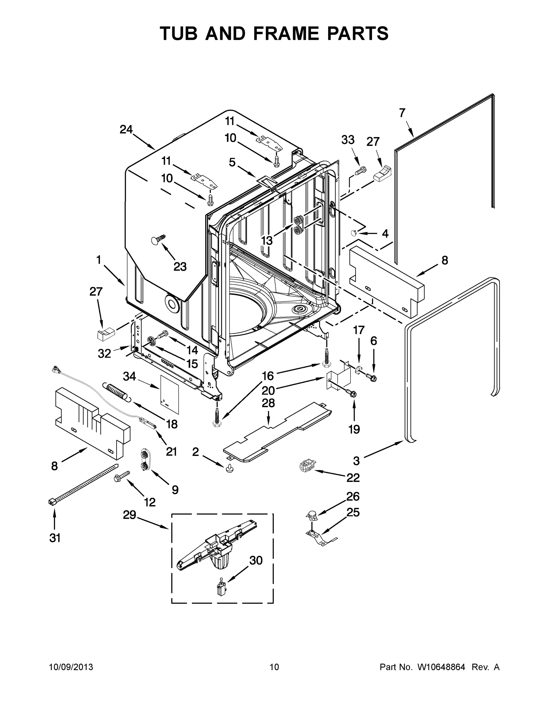 06 - TUB AND FRAME PARTS
