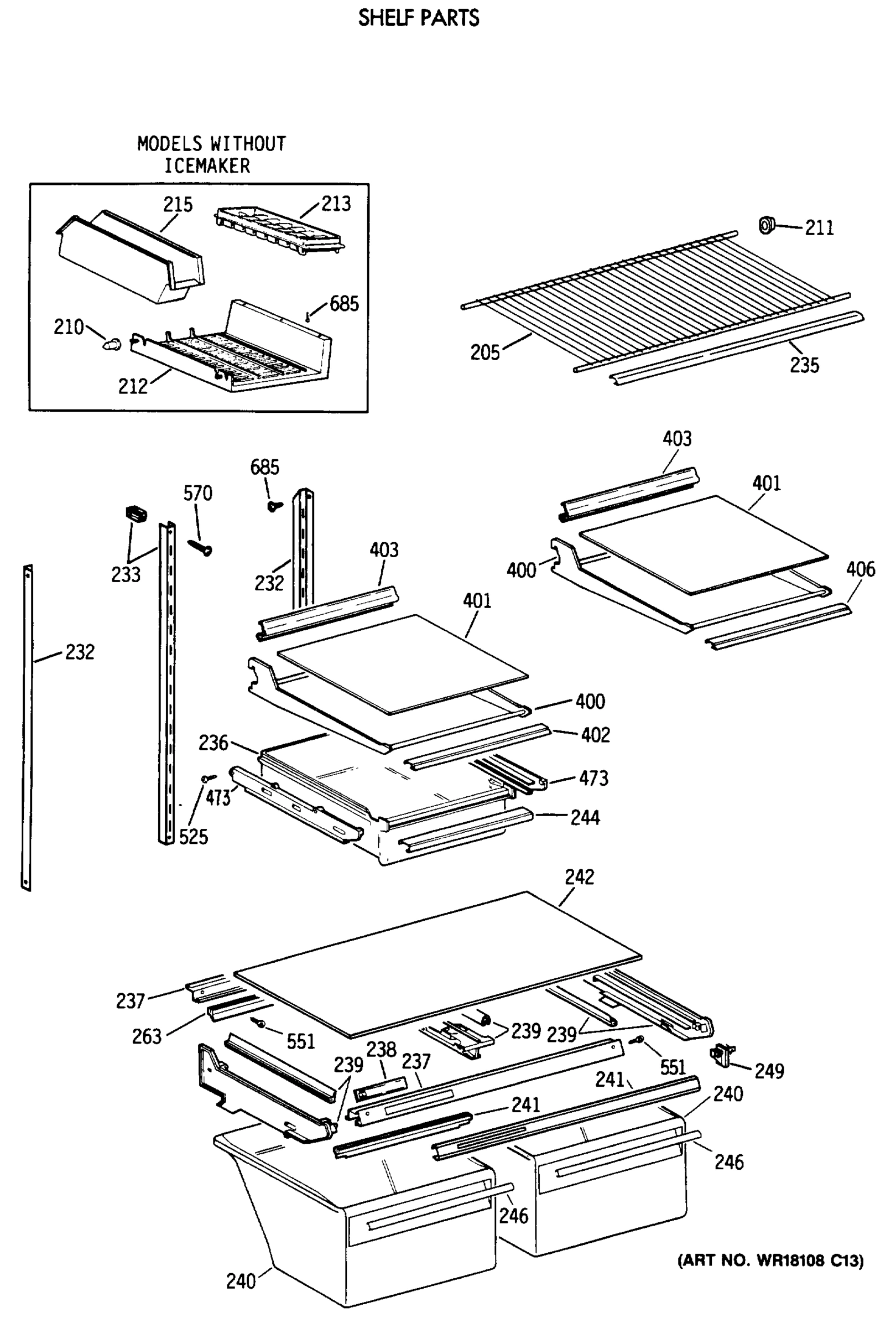 SHELF PARTS