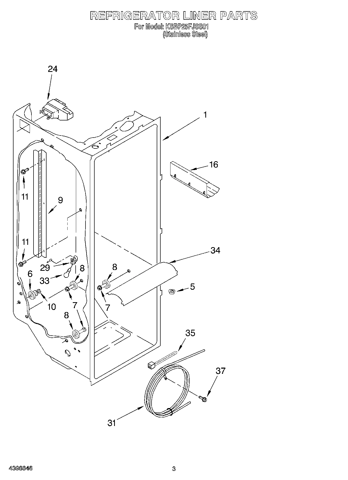 02 - REFRIGERATOR LINER