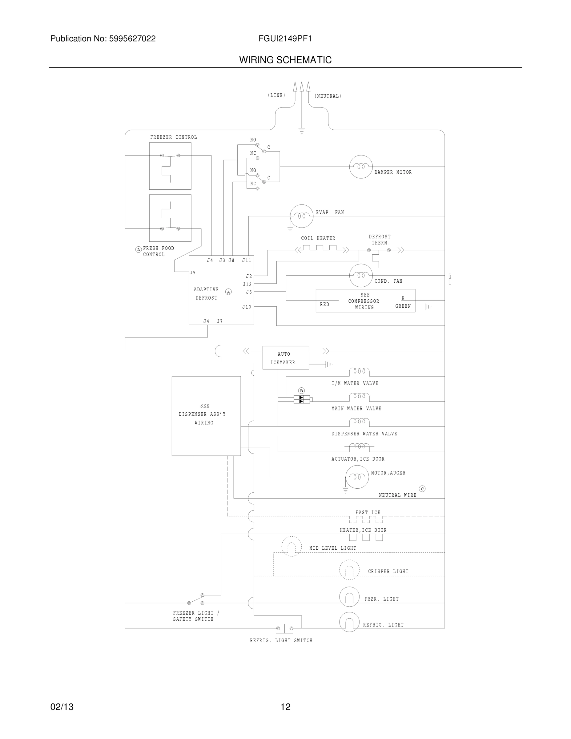 12 - WIRING SCHEMATIC