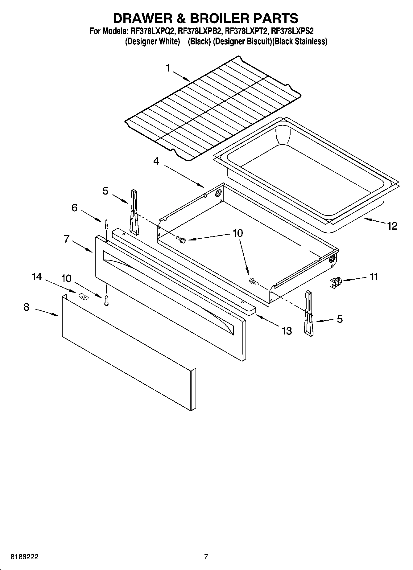 05 - DRAWER & BROILER PARTS, OPTIONAL PARTS
