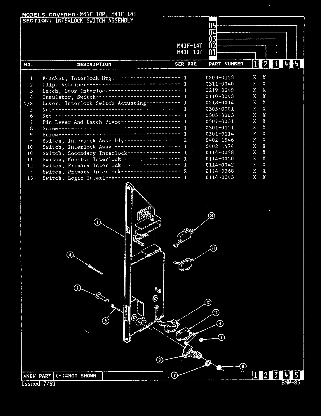 04 - INTERLOCK SWITCH ASSY.