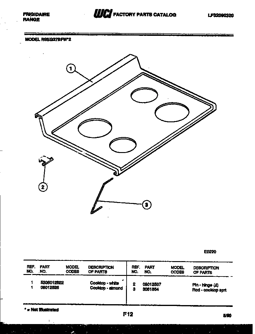 03 - COOKTOP PARTS