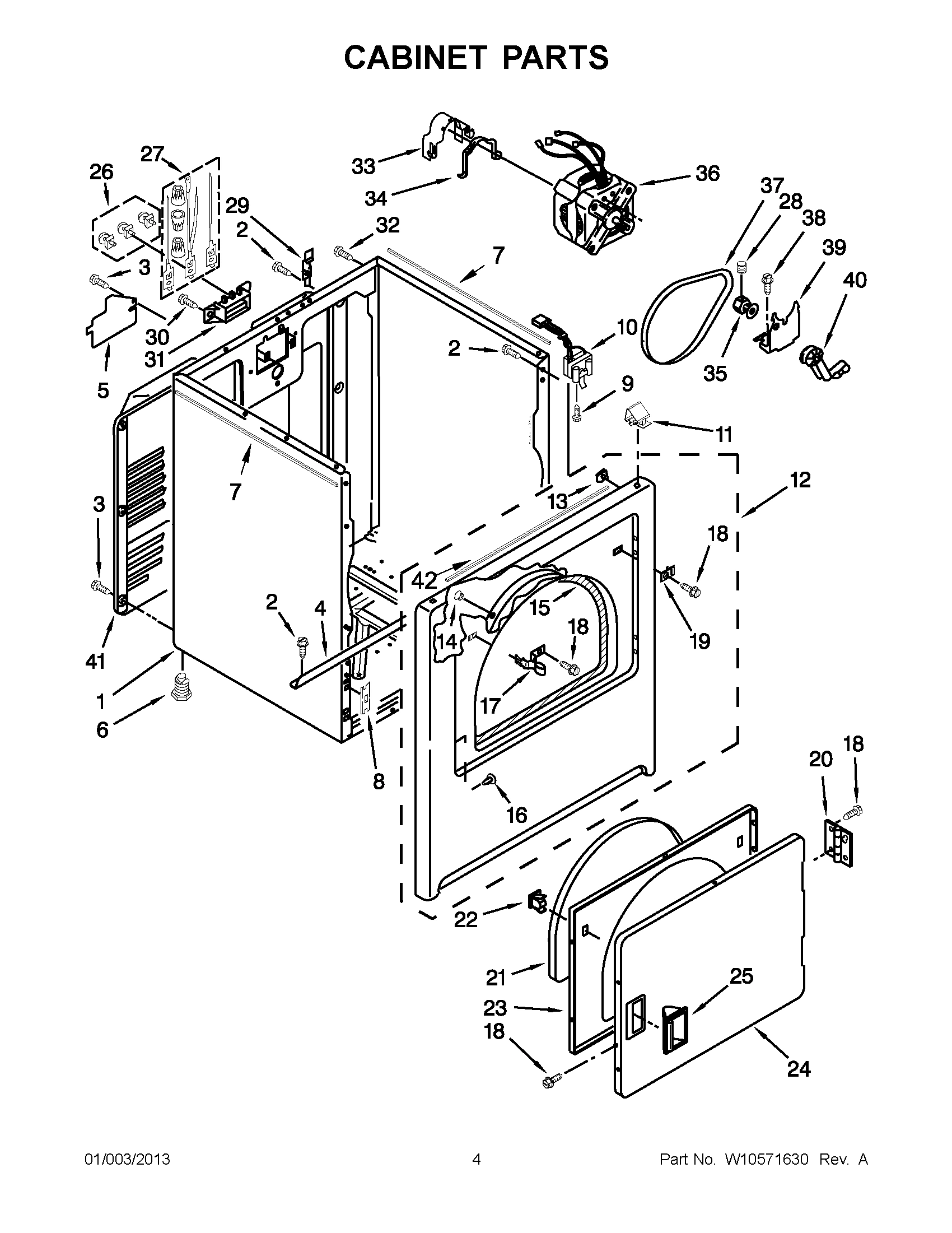 02 - CABINET PARTS