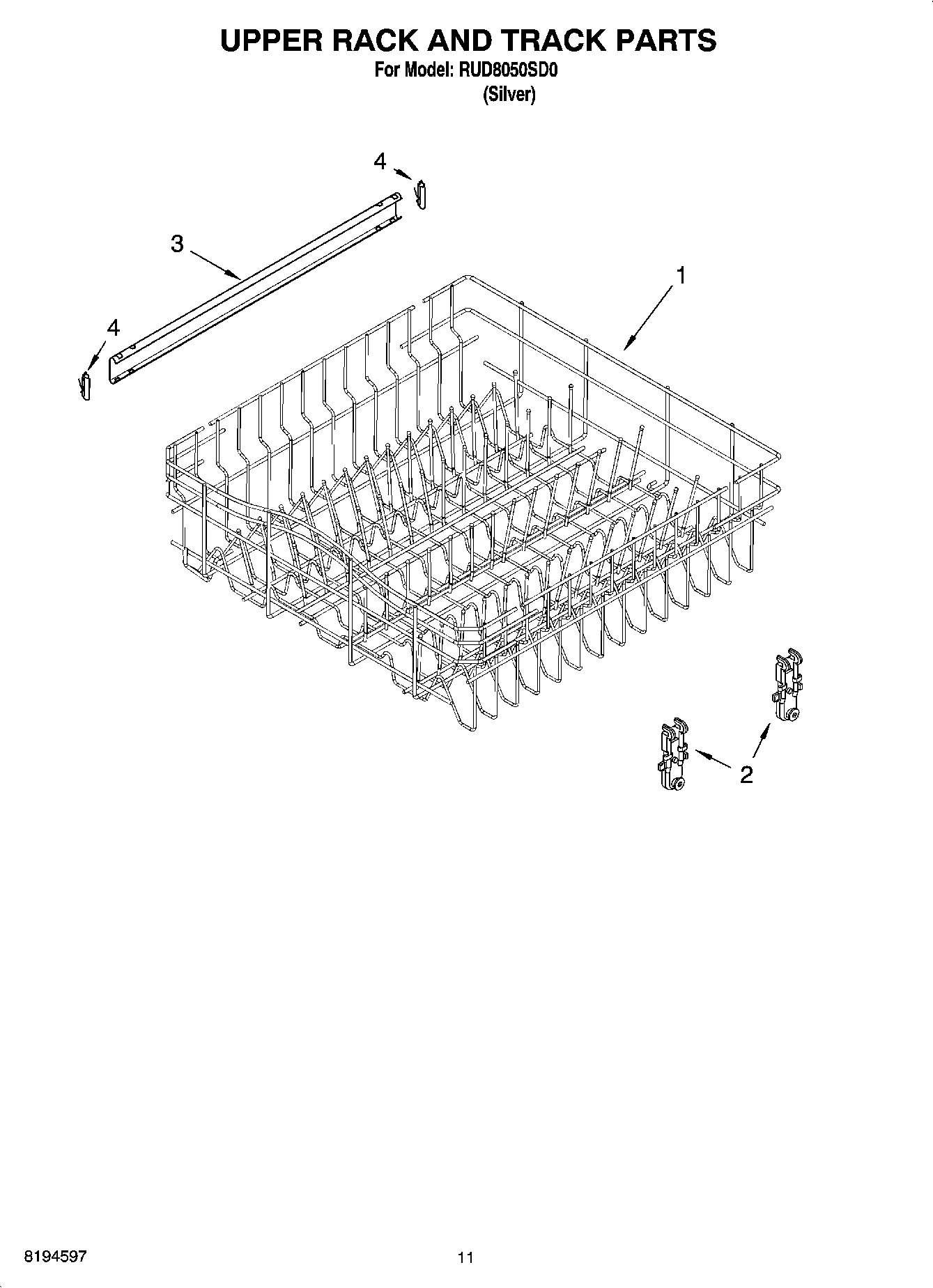 09 - UPPER RACK AND TRACK PARTS