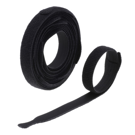 Cable Tie Velcro Black 12" 10ft