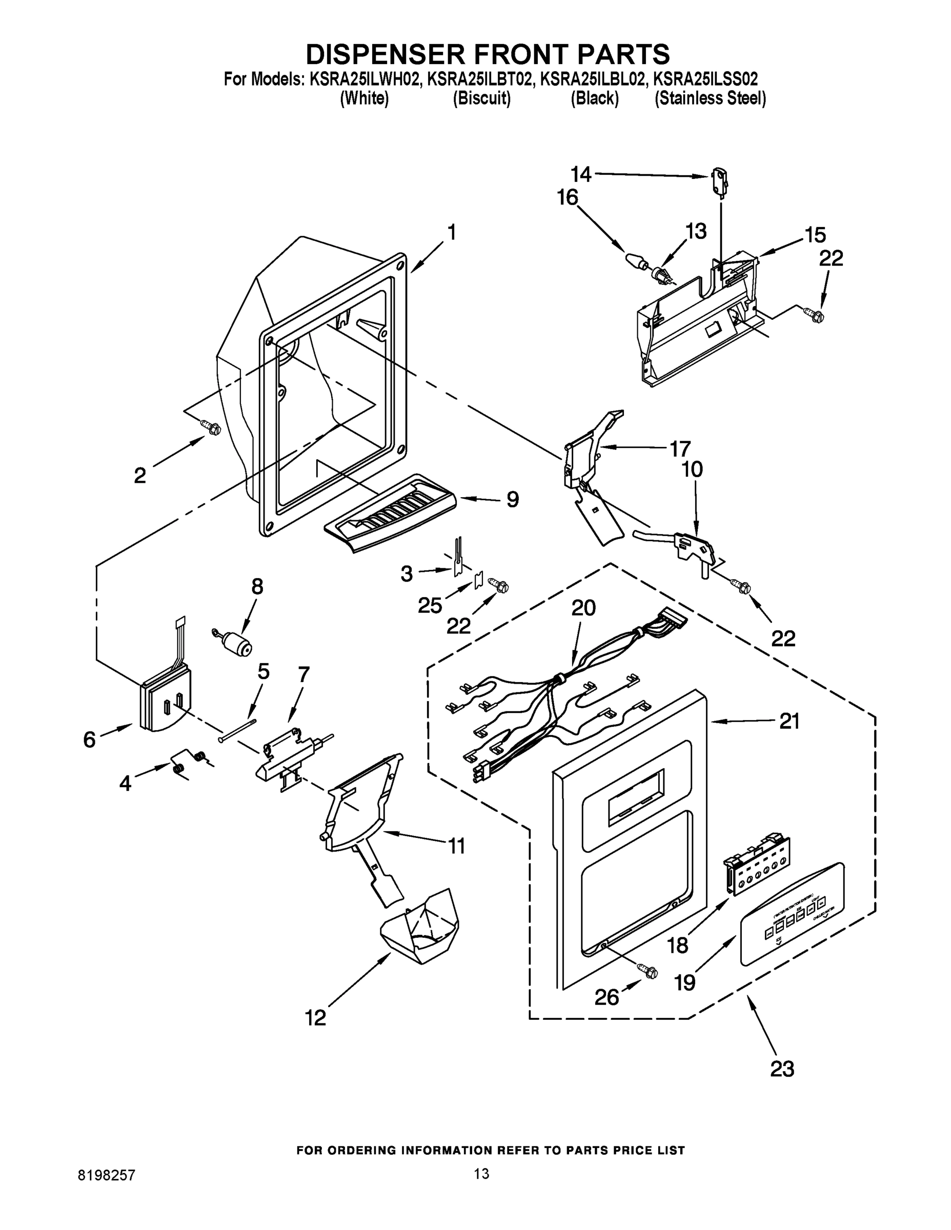 09 - DISPENSER FRONT PARTS