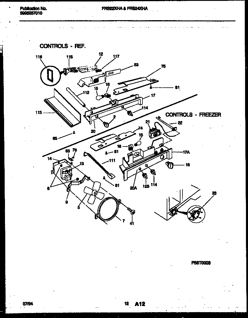 07 - REFRIGERATOR CONTROL ASSEMBLY, DAMP