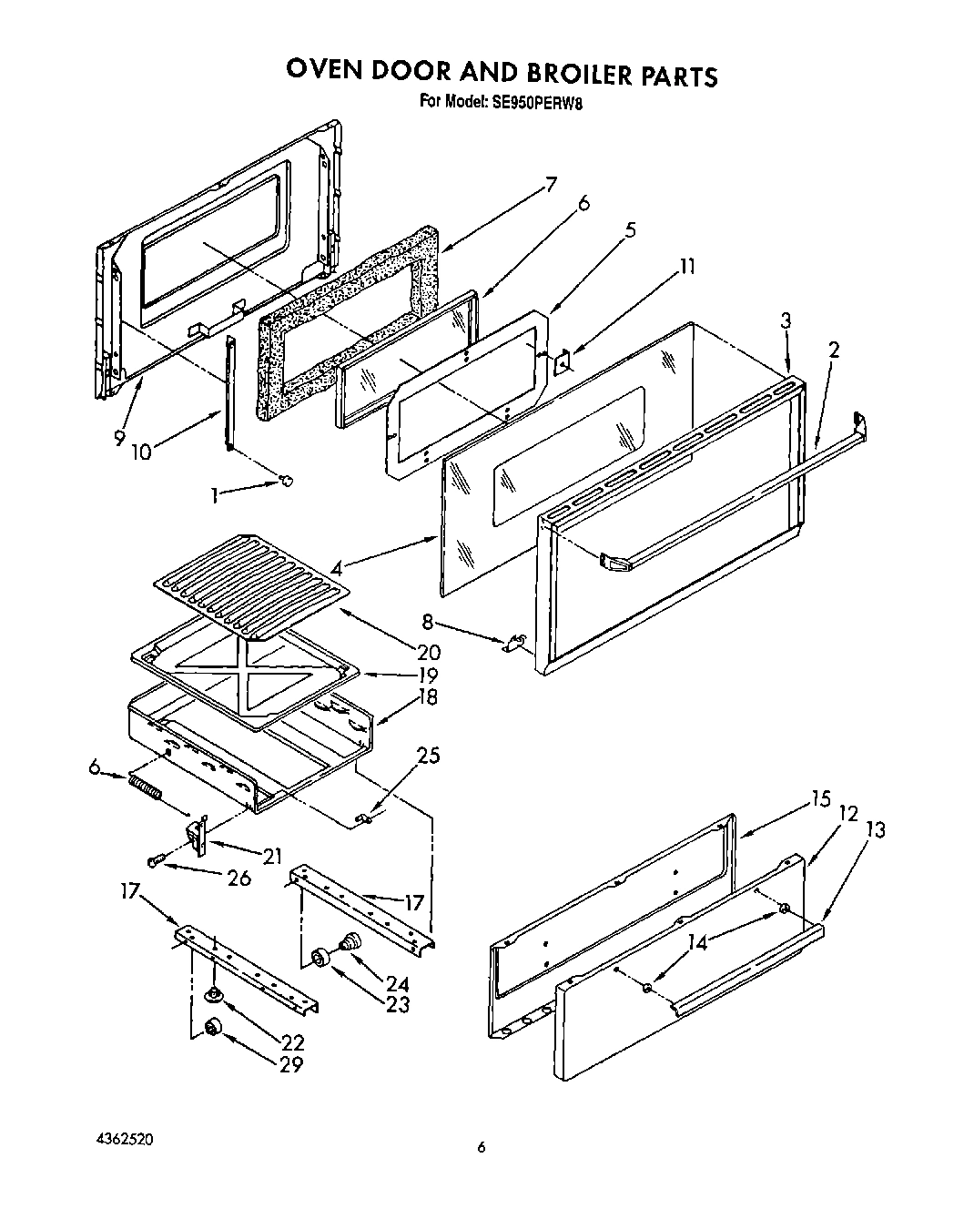 05 - OVEN DOOR AND BROILER