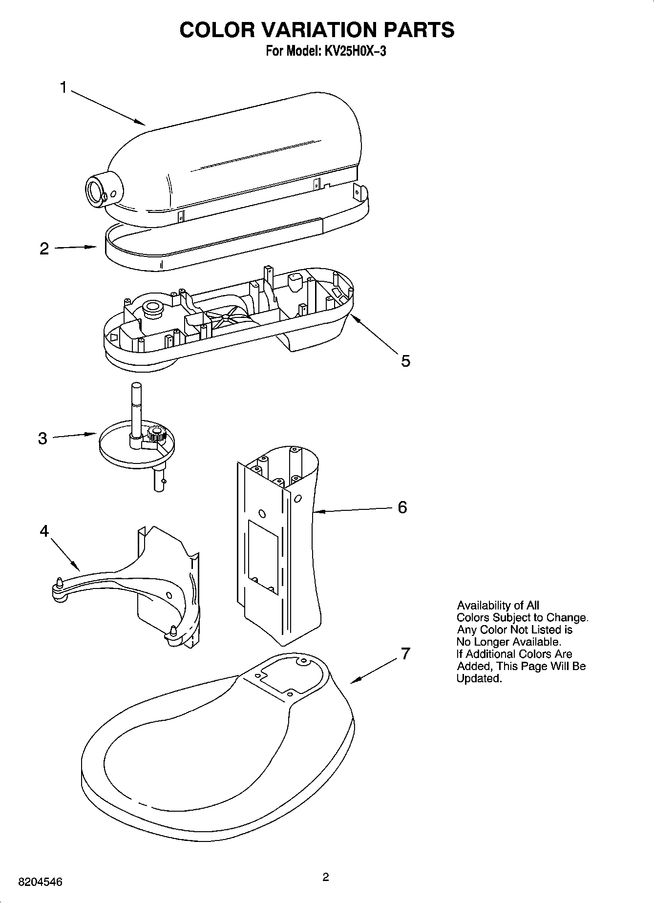 01 - COLOR VARIATION PARTS