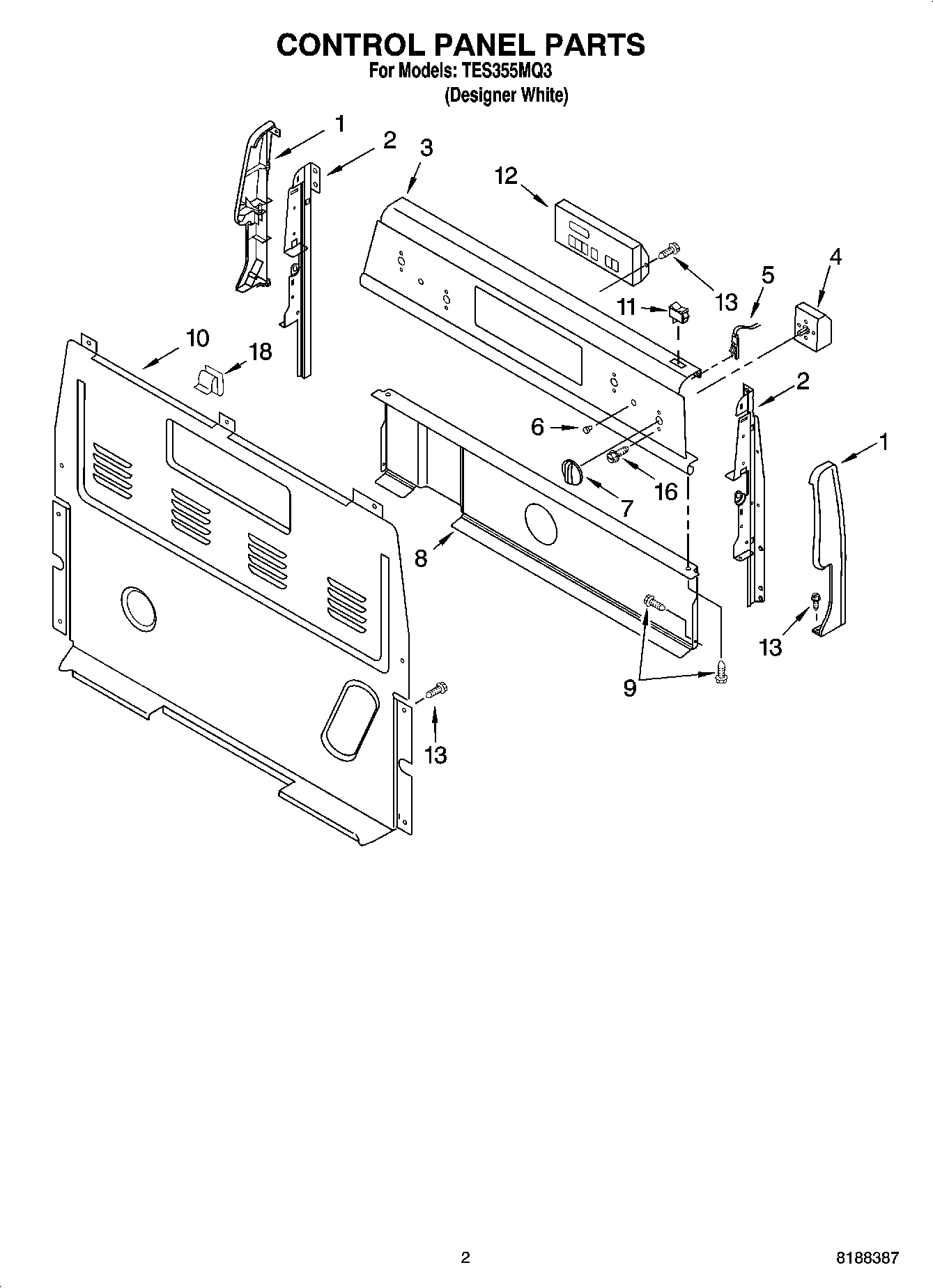 02 - CONTROL PANEL PARTS