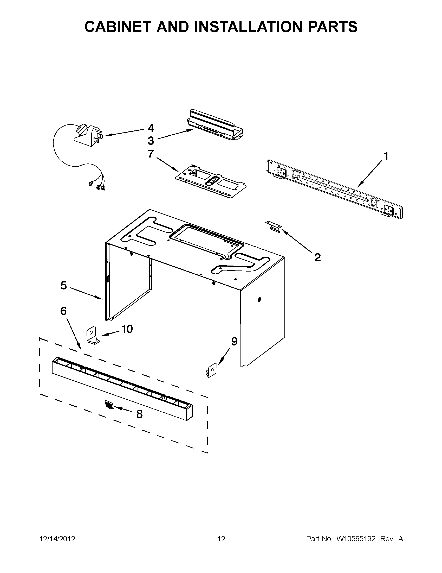 06 - CABINET AND INSTALLATION PARTS