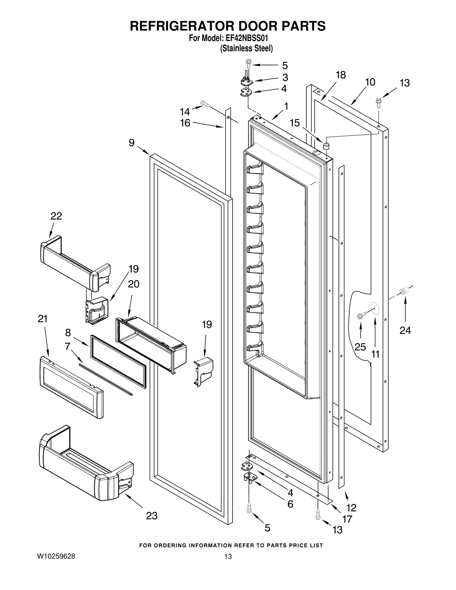 REFRIGERATOR DOOR PARTS