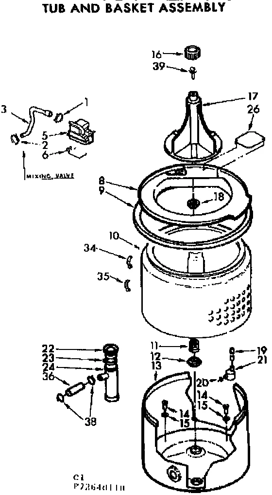 TUB AND BASKET ASSEMBLY