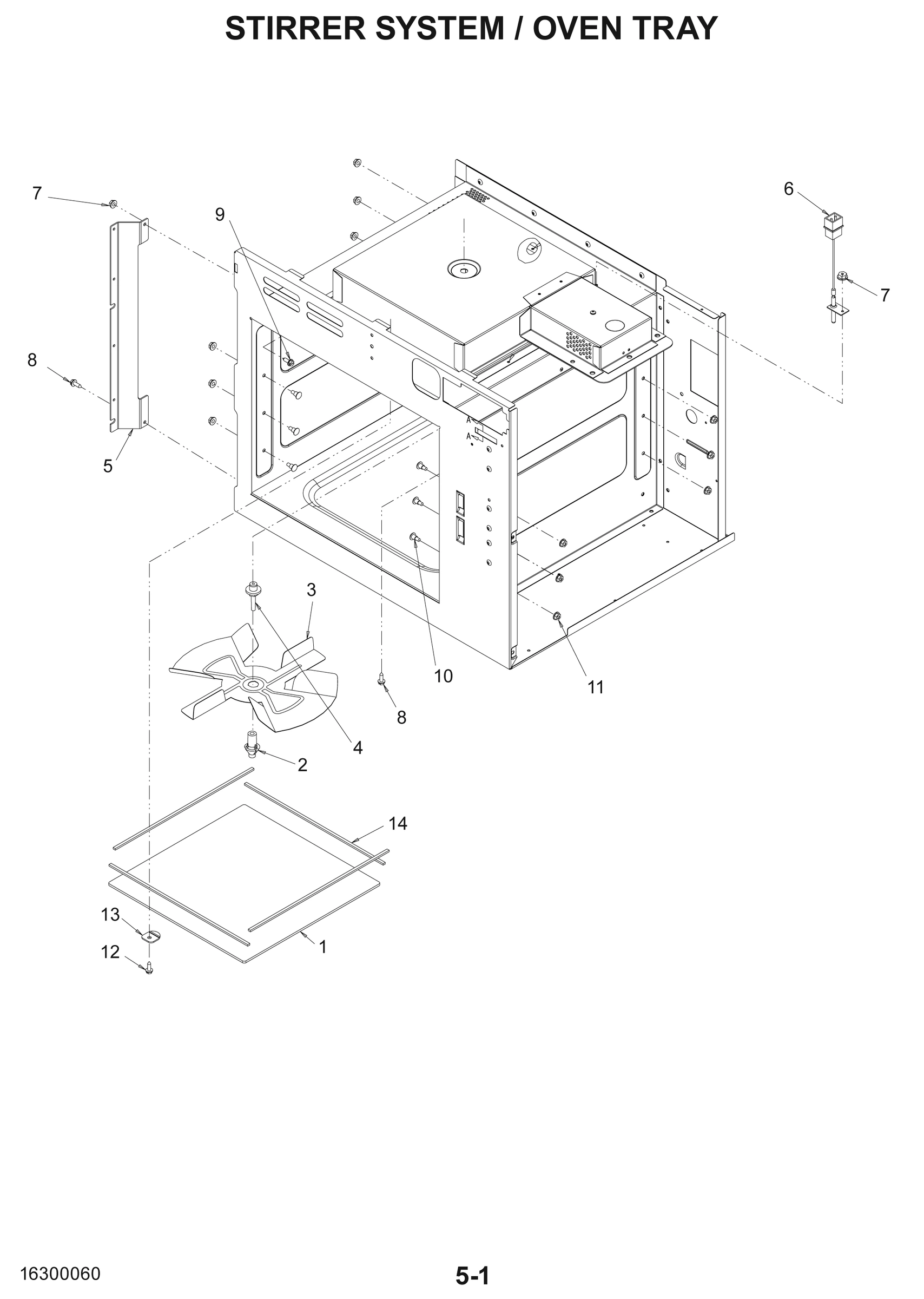 STIRRER SYSTEM / OVEN TRAY