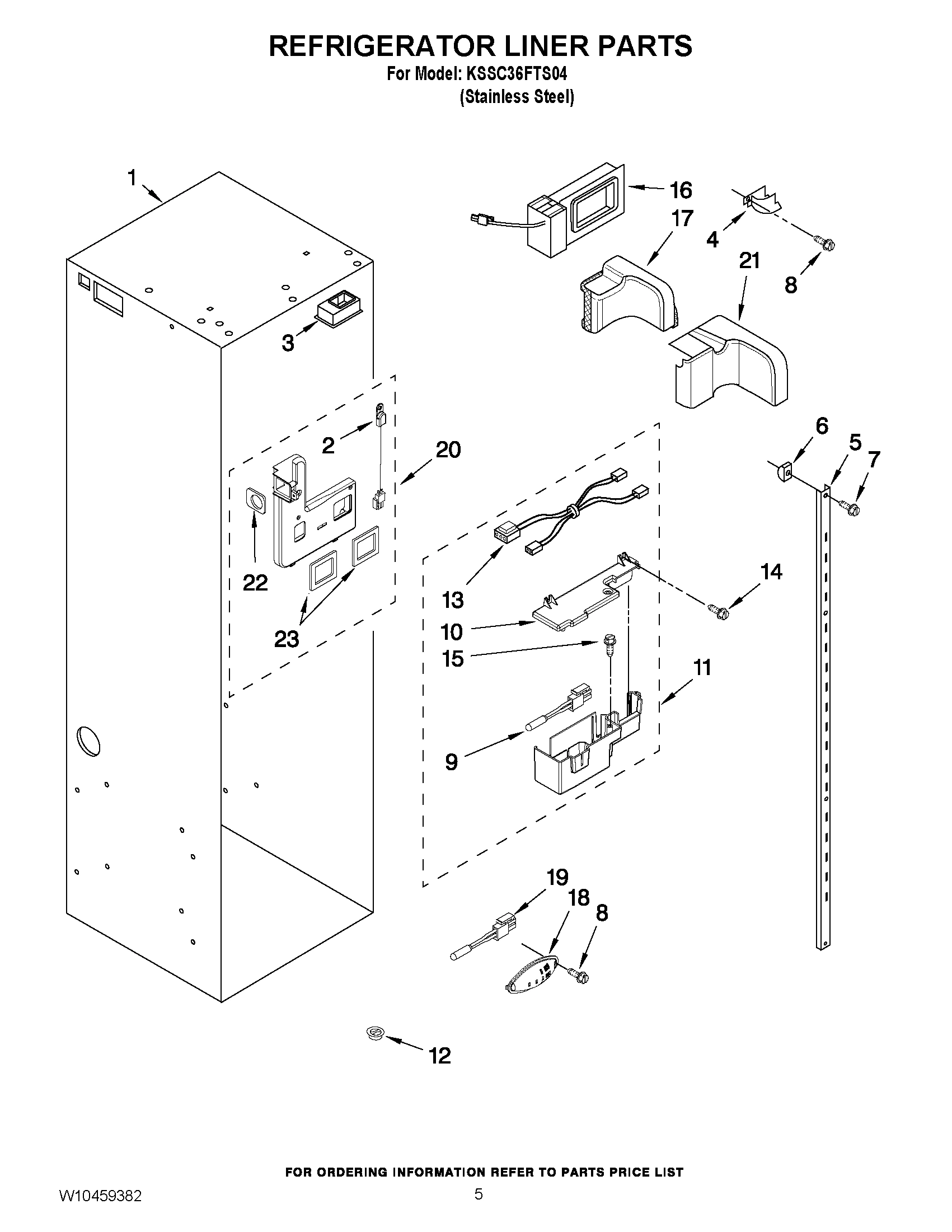 04 - REFRIGERATOR LINER PARTS