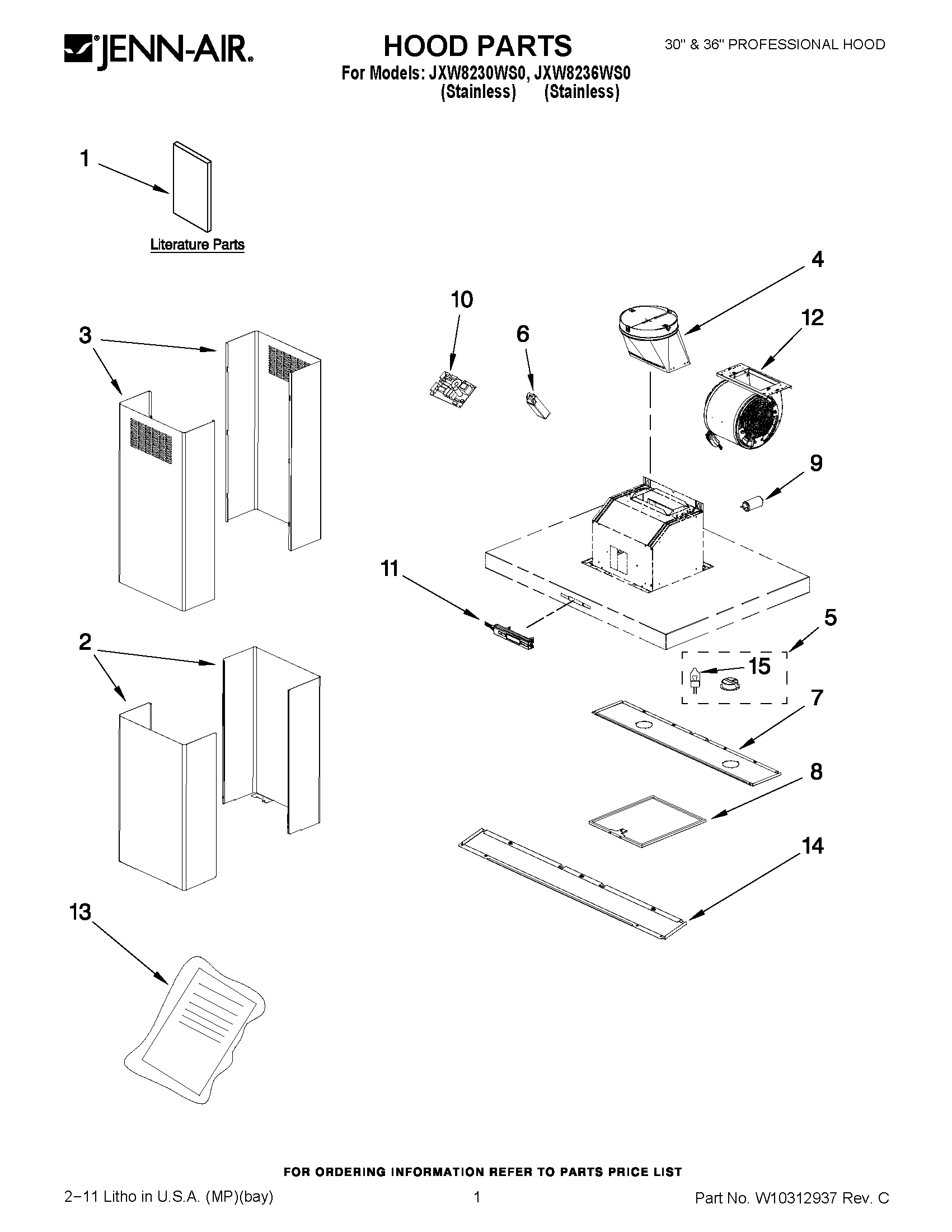01 - HOOD PARTS