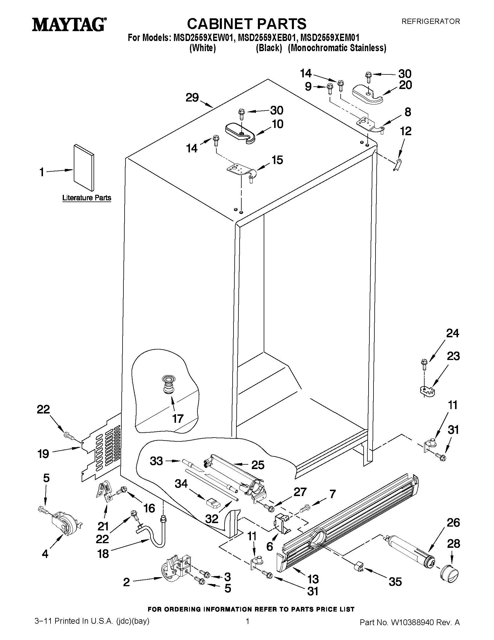 01 - CABINET PARTS