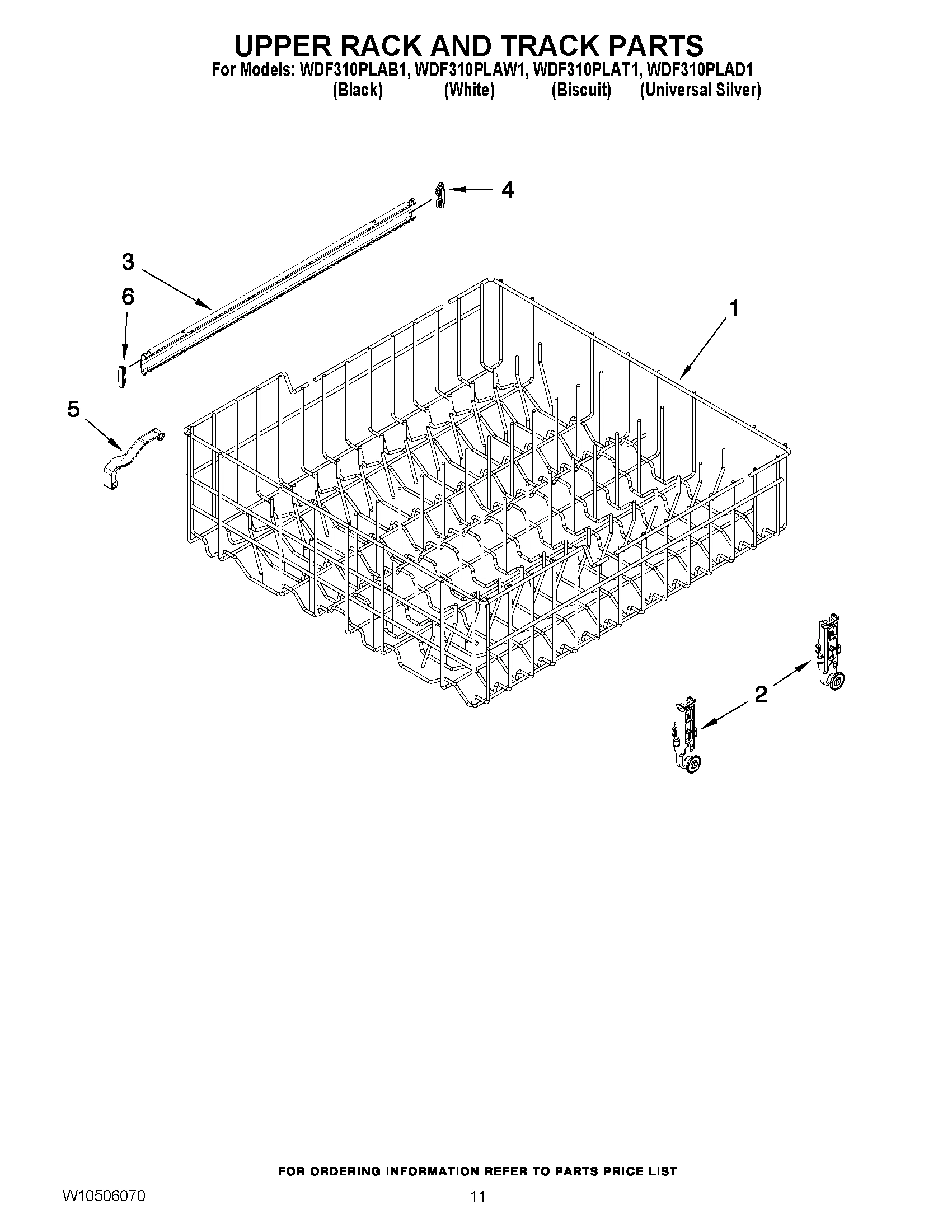 09 - UPPER RACK AND TRACK PARTS