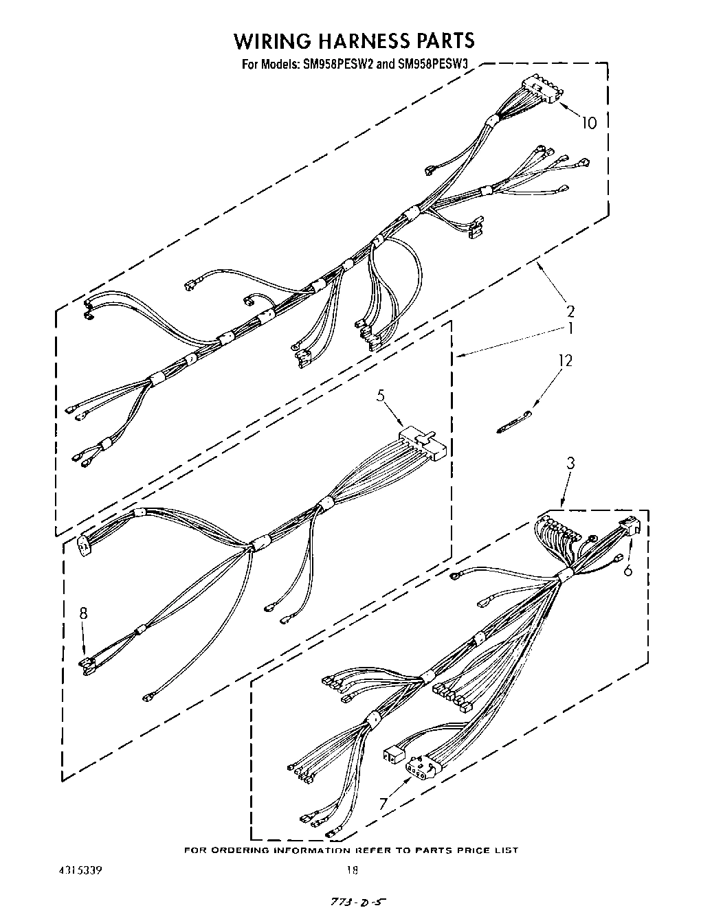 12 - WIRING HARNESS , LITERATURE AND OPTIONAL