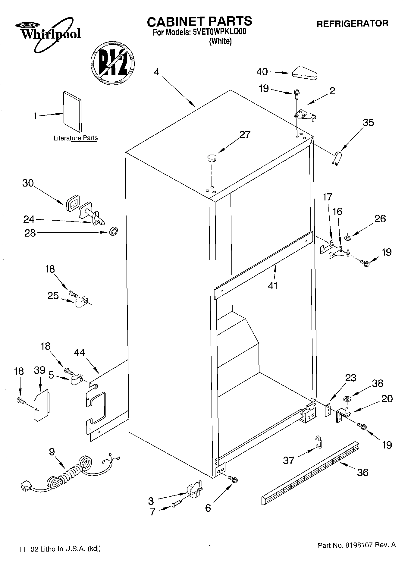 01 - CABINET, LITERATURE