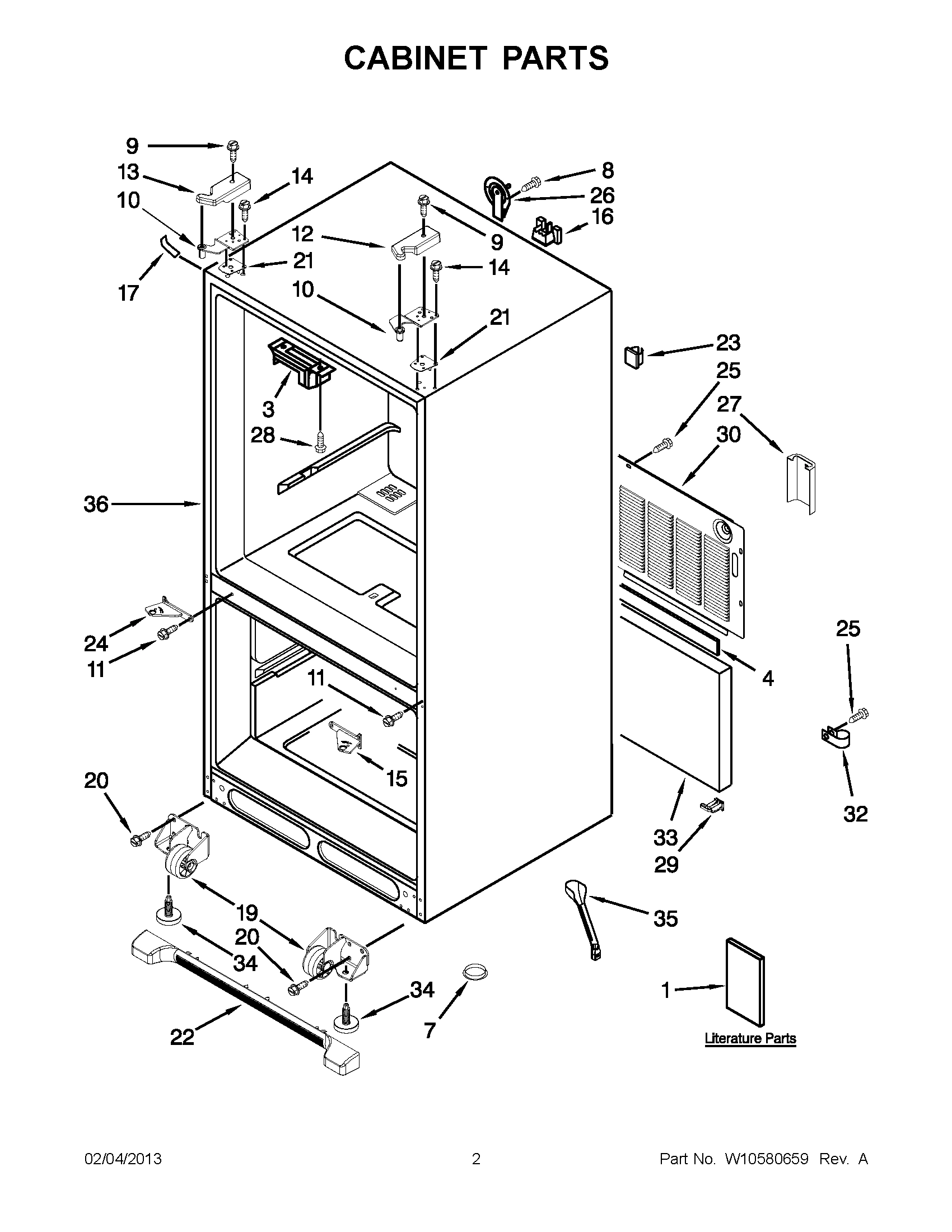 01 - CABINET PARTS