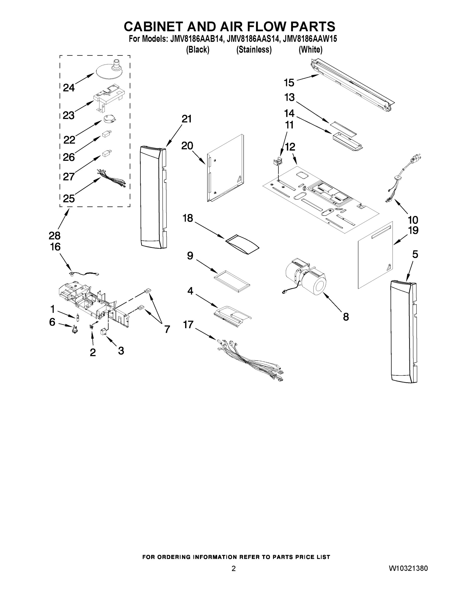 02 - CABINET AND AIR FLOW PARTS
