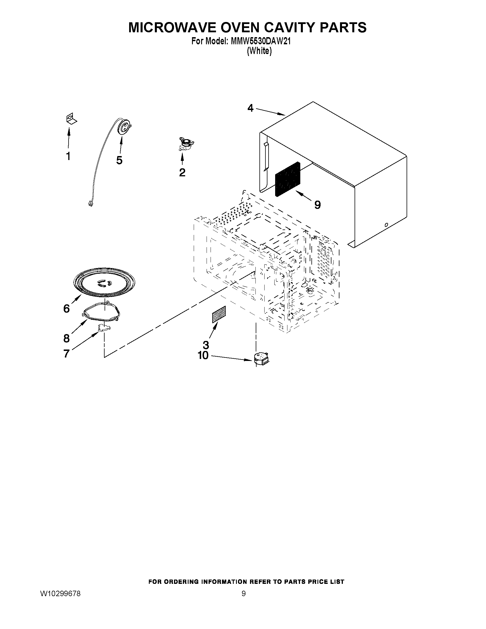 07 - MICROWAVE OVEN CAVITY PARTS
