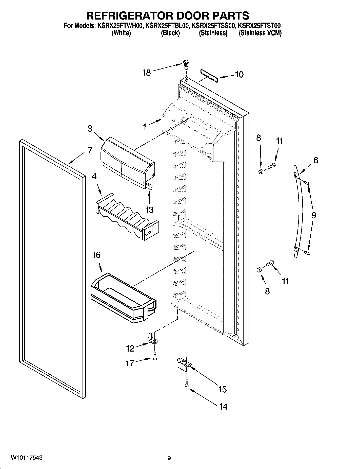 06 - REFRIGERATOR DOOR PARTS