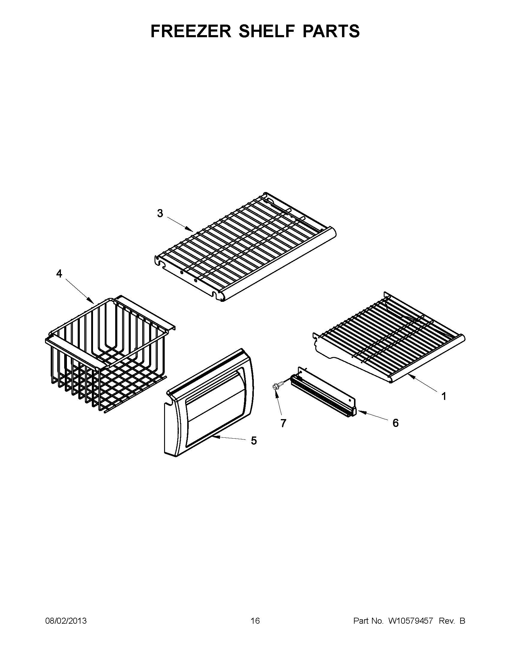 08 - FREEZER SHELF PARTS