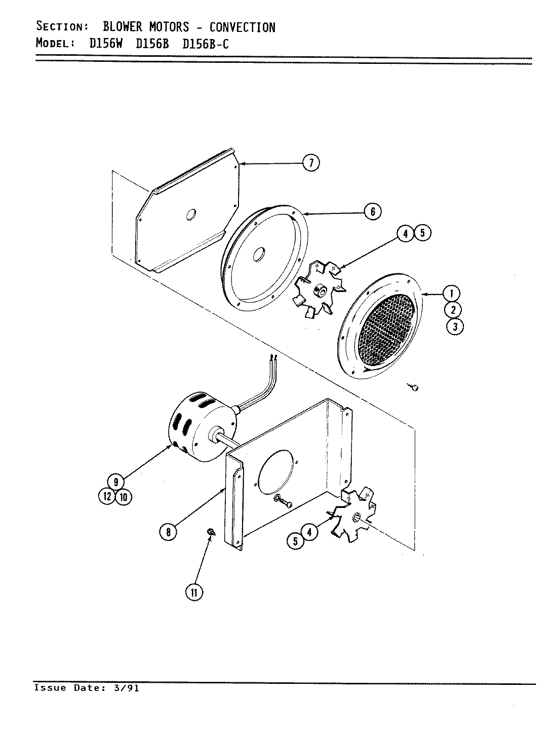 02 - BLOWER MOTOR (CONVECTION D156B & D156W)