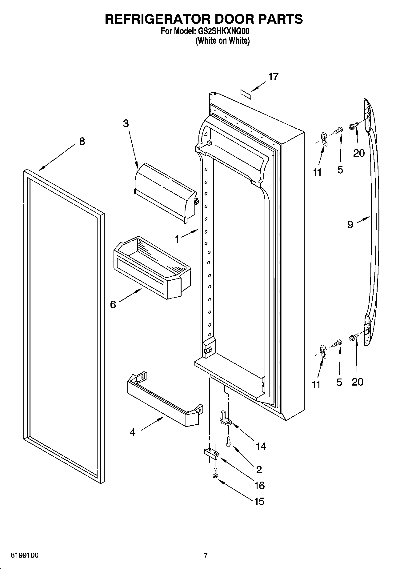 06 - REFRIGERATOR DOOR PARTS