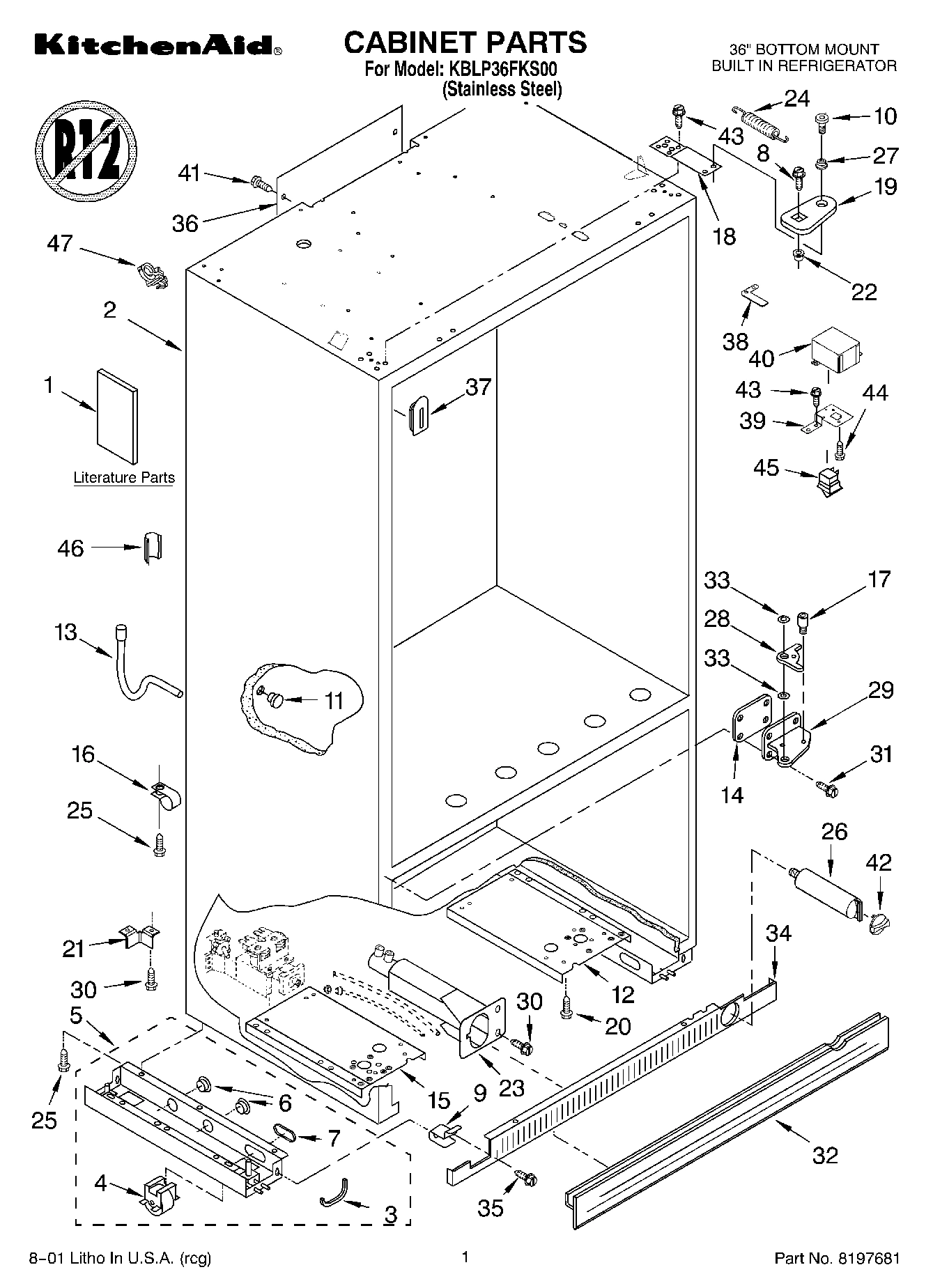 01 - CABINET, LITERATURE
