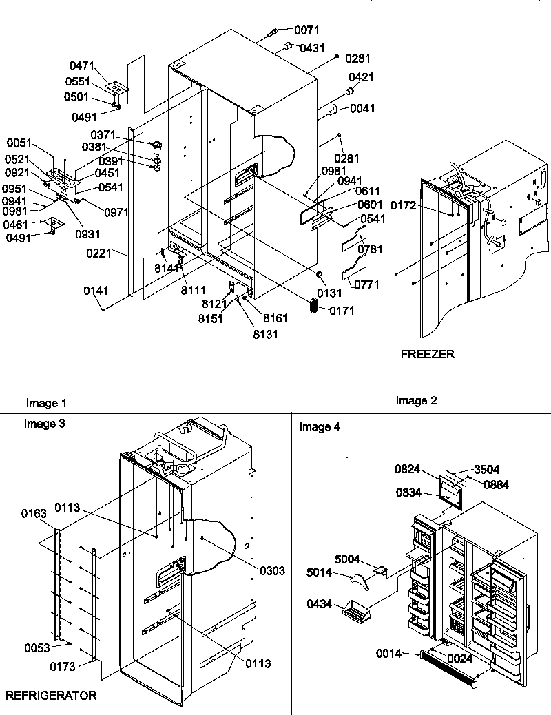 02 - CABINET PARTS AND TOE GRILLE