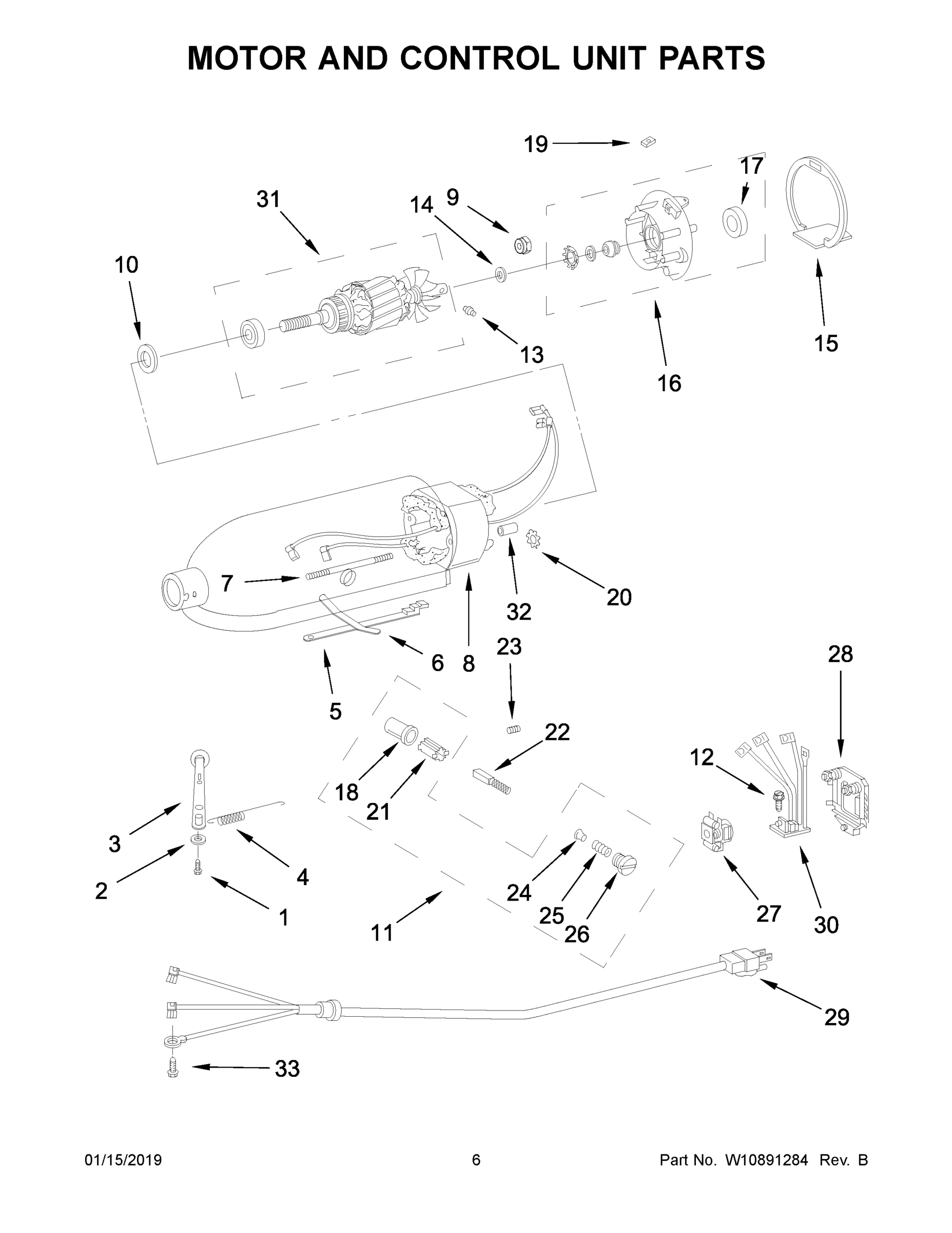 04 - MOTOR AND CONTROL UNIT PARTS