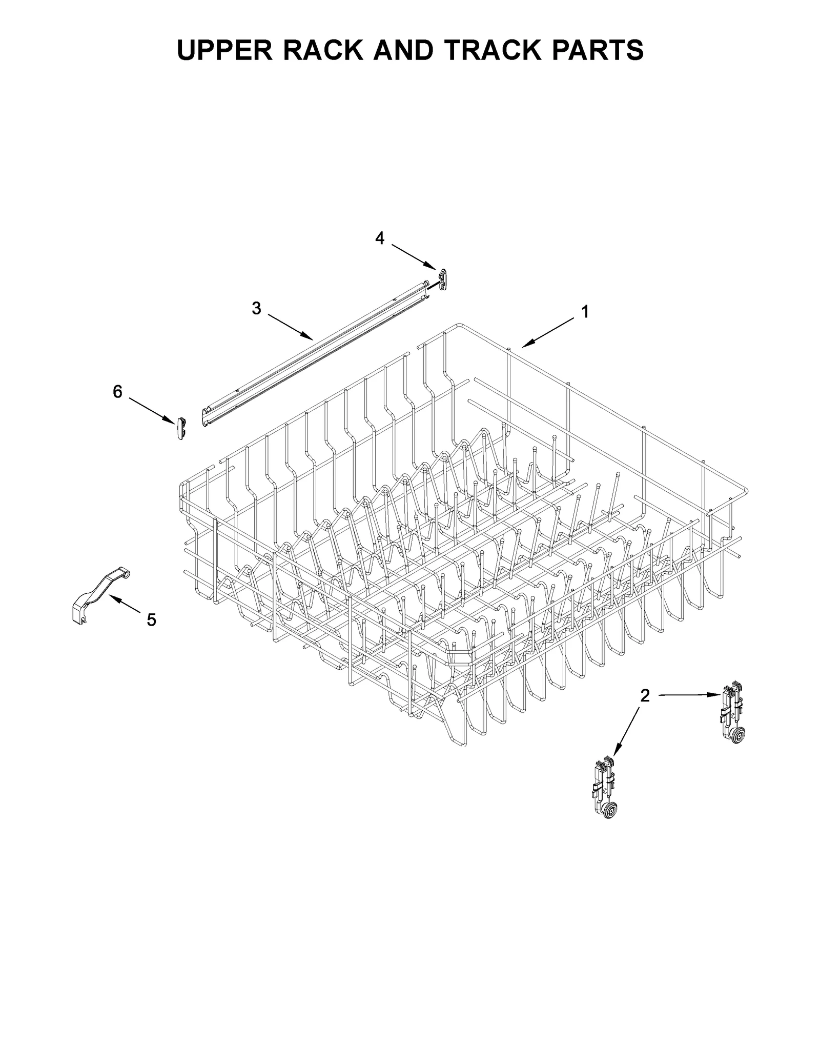 UPPER RACK AND TRACK PARTS